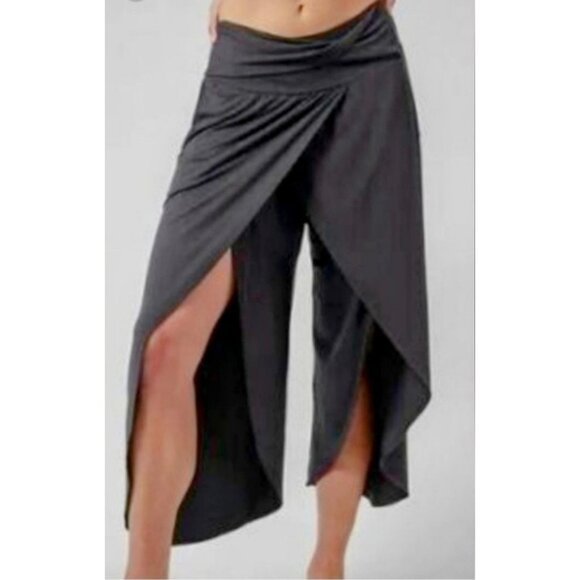 Athleta Womens XXS Black Tulip Release Pants Soft Modal Athleisure Yoga Workout - Picture 3 of 16